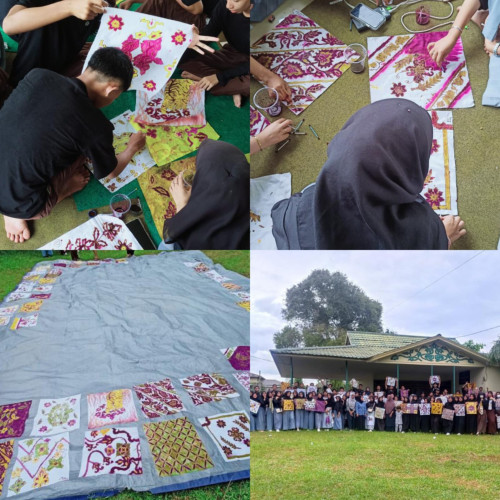 Siswa-siswi MAN 1 Ketapang Ikuti Kegiatan Pengenalan dan Kreasi Membatik di Mulia Kerta