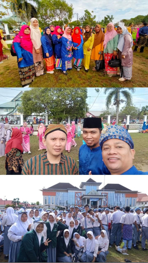 Guru dan Siswa MAN 1 Ketapang Memeriahkan Hardiknas dengan Pakaian Adat Nusantara